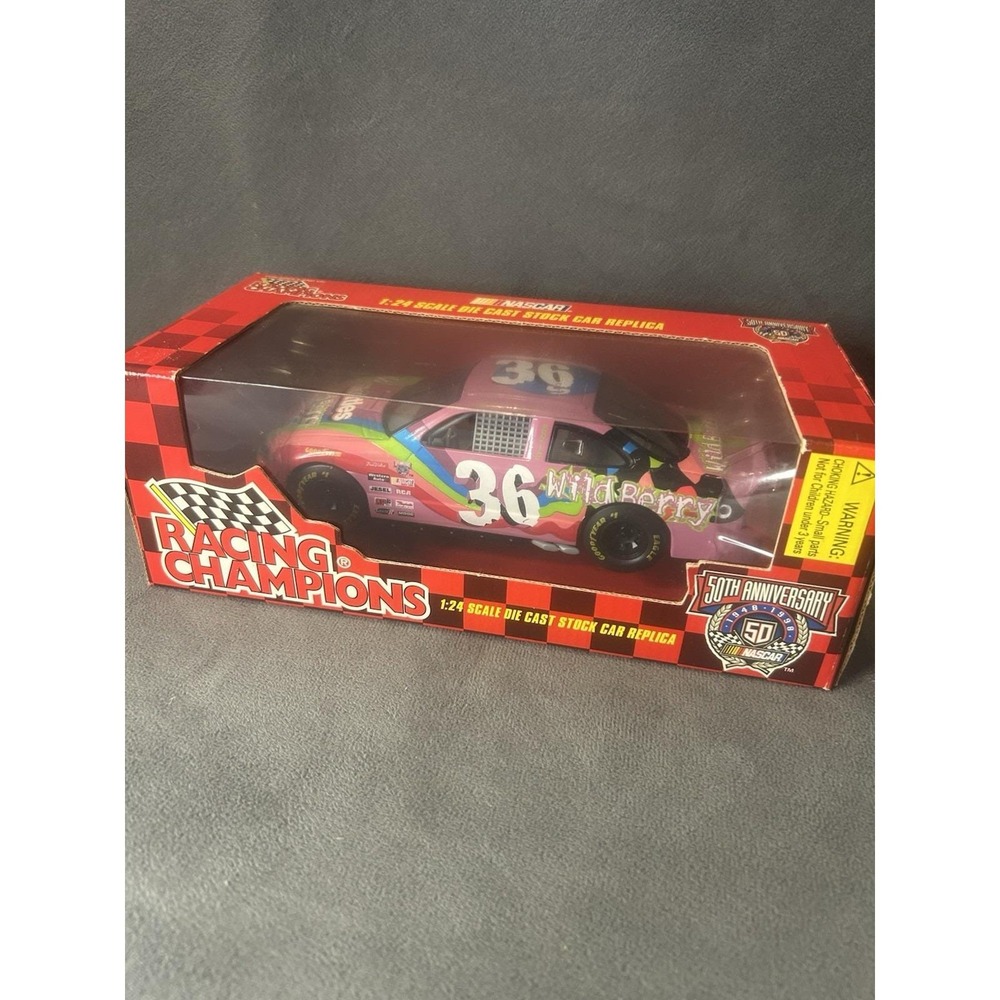 1998 Racing Champions #36 Skittles Wild Berry NASCAR 1:24 Diecast 50th Anniv